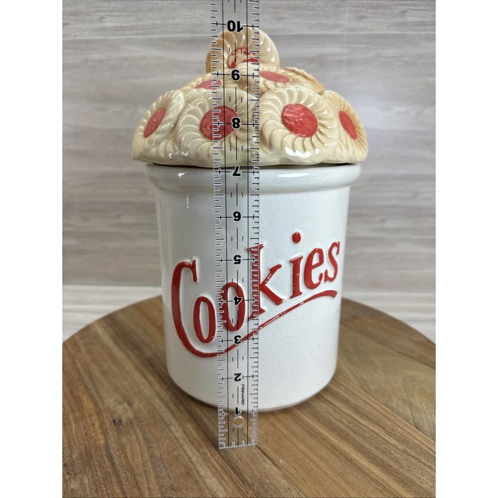 Munchtime by Himark COOKIES Vintage Porcelain Cookie Jar/Canister Japan